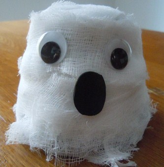 cheesecloth ghost craft, Halloween crafts